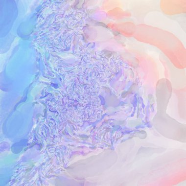 El yapımı sürreal soyut desenli suluboya. Modern sanatsal resim. 2D çizim. Arkaplan boyası karışımı. Yaratıcı duvar sanatı. Çağdaş sanat.