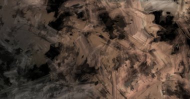 Modern sanat. Taranmış Boyalı Soyut Arkaplan. Fırça darbesi ile boyanmış. Boya darbeleri. 2B Görüntü