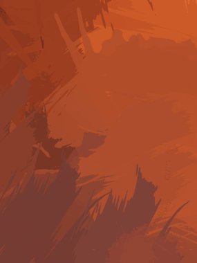 Fırça darbesi ile boyanmış. Sanatsal canlılık ve renkli duvar kâğıdı. Kaotik resim. Taranmış Boyalı Soyut Arkaplan. 