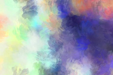 Sanatsal soyut arkaplan. Doku boyalı duvar kağıdı. Boya darbeleriyle yaratıcı bir illüstrasyon. Fırça desenli resim.