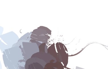 Taranmış Boyalı Soyut Arkaplan. Vahşi kaotik fırça darbeleri. Boya darbeleri. 2D İllüstrasyon. Fırça darbeli resim. 