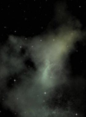 Galaksi uzayındaki yıldız alanı renkli nebula ile. Uzayın derinliklerinin bilim kurgu geçmişi. Ruhsal duvar kağıdı.