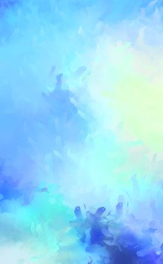 Renkli fırça darbelerinin 2D çizimi. Dekoratif desenli resim. canlı boya desenli arkaplan.