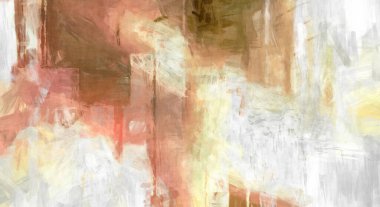 Soyut arkaplanda pürüzlü fırça darbeleri. Fırça boyası. Renkli boya darbeleri. Eşsiz duvar sanatı. Tuvaldeki modern sanat. Renkli çağdaş sanat eserleri. 