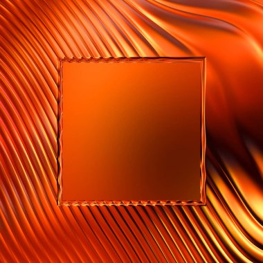 Soyut çerçeveli arkaplan. Renkli, canlı, dalgalı bir duvar kağıdı. Merkezi çerçeveli yaratıcı grafik 2d çizim. Dinamik şekilli modaya uygun sıvı örtüsü.