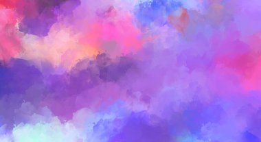 Yaratıcı soyut resim. Artistik fırça darbeleriyle donatılmış. Renkli ve canlı bir illüstrasyon. boyalı sanat.