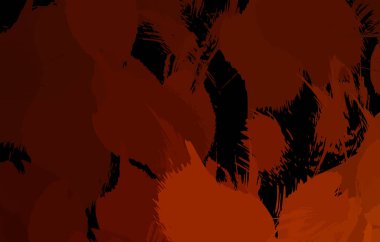 Vahşi fırça darbeleriyle yaratıcı soyut resim. Artistik fırça darbeleriyle donatılmış. Renkli ve canlı bir tasvir. Boyalı sanat.