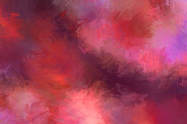 Renkli fırça darbelerinin 2D çizimi. Dekoratif desenli resim. canlı boya desenli arkaplan.