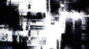 Modern sanat. Renkli çağdaş sanat eserleri. Renkli boya darbeleri. Soyut arkaplanda fırça darbeleri. Fırça boyası. Eşsiz duvar sanatı.