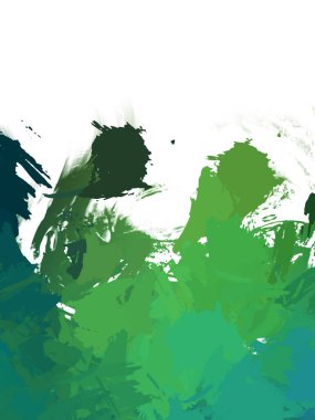 Taranmış Boyalı Soyut Arkaplan. Vahşi kaotik fırça darbeleri. Boya darbeleri. 2D İllüstrasyon. Fırça darbeli resim. 