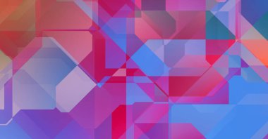 Dinamik bileşime sahip minimalist düz stil içinde modayı takip eden geometrik soyut arkaplan. 