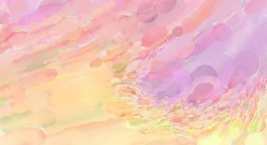 Alkol mürekkebini andıran rahatlatıcı fırça darbelerinin modern resmi. Poster, duvar sanatı, afiş, kart, kitap kapağı veya ambalaj için pastel renkli suluboya resim.