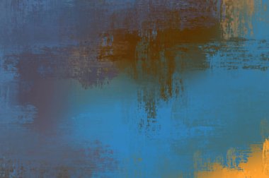 Çapraz vahşi fırça darbeleriyle arka plan. Renkli ve canlı bir tasvir. Boyalı sanat. Yaratıcı soyut resim.