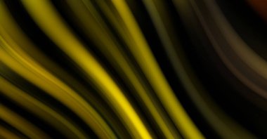 Siyah arka planda renkli düz çizgiler. Sıvı ve sıvı renkli dalgalar karanlıkta akıyor. Duvar kağıdı, afiş, arkaplan, kart, kitap, kapak, poster, afiş, broşür