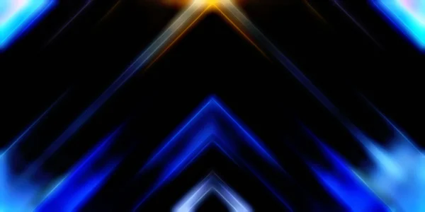 Abstrakt Lysande Geometriska Ljus Bakgrund Fractal Symmetrisk Grafisk Illustration Skärande — Stockfoto