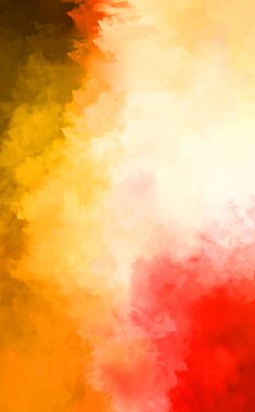 Renkli fırça darbelerinin 2D çizimi. Dekoratif desenli resim. canlı boya desenli arkaplan.