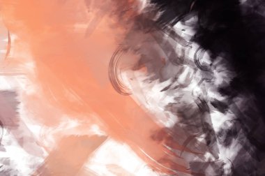 Sanatsal soyut arkaplan. Doku boyalı duvar kağıdı. Boya darbeleriyle yaratıcı bir illüstrasyon. Fırça desenli resim.