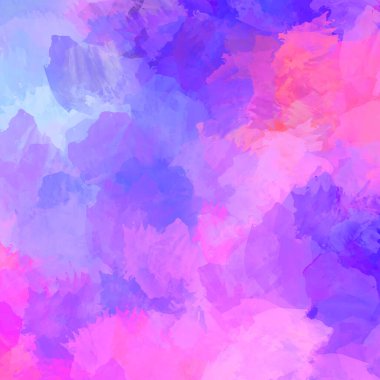 Canlı fırça darbeleriyle boyanmış. Renkli desenli resim. Fırçalanmış duvar kağıdını boya.