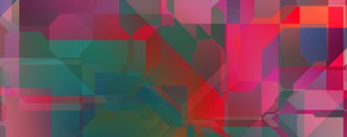 Soyut geometrik duvar kağıdı. Geometrik renkli şekiller. Çokgen arka plan. Bir teknolojinin dijital illüstrasyonuName.