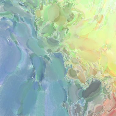 Soyut doku. Yüzeyde etkileyici el yapımı suluboya. Suluboya fırça darbeleri. Modern sanat. Çok renkli arkaplan. Çağdaş duvar sanatı. Renkli bir fon. 2d illüstrasyon.