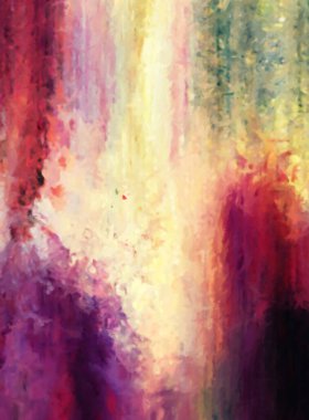 Modern sanat. Renkli çağdaş sanat eserleri. Renkli boya darbeleri. Soyut arkaplanda fırça darbeleri. Fırça boyası. Eşsiz duvar sanatı.