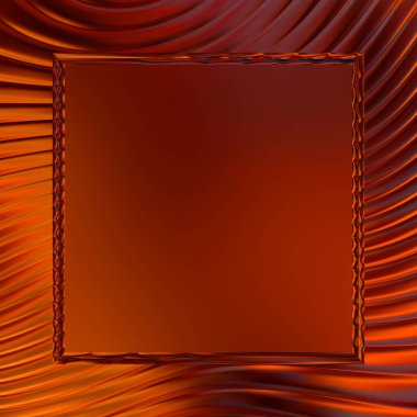 Soyut çerçeveli arkaplan. Renkli, canlı, dalgalı bir duvar kağıdı. Merkezi çerçeveli yaratıcı grafik 2d çizim. Dinamik şekilli modaya uygun sıvı örtüsü.