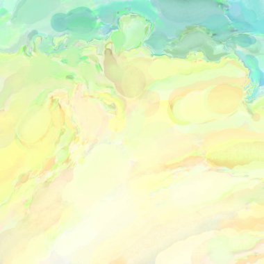 Çağdaş sanat. El işçiliğinin renkli dokusu. Modern resim. Yüzeyde suluboya vuruşlar. Sanatsal arkaplan resmi. Tablo üzerinde soyut resim. Fırça darbeleri. 