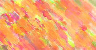 Çağdaş sanat. El yapımı resim. Modern sanat eserleri. Yüzeyde suluboya fırça darbeleriyle resim yapmak. 2D çizim. Sanatsal arkaplan resmi. Tablo üzerinde soyut resim. Renkli doku.