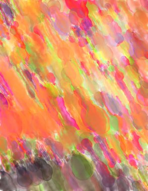 Çağdaş sanat. El yapımı resim. Modern sanat eserleri. Yüzeyde suluboya fırça darbeleriyle resim yapmak. 2D çizim. Sanatsal arkaplan resmi. Tablo üzerinde soyut resim. Renkli doku.