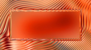 Soyut çerçeveli arkaplan. Renkli, canlı, dalgalı bir duvar kağıdı. Merkezi çerçeveli yaratıcı grafik 2d çizim. Dinamik şekilli modaya uygun sıvı örtüsü.