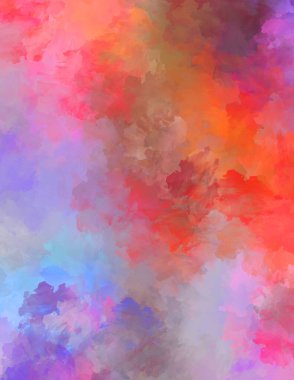 Sanatsal canlılık ve renkli duvar kağıdı. Taranmış Soyut Arkaplan. Fırça darbeli resim. 