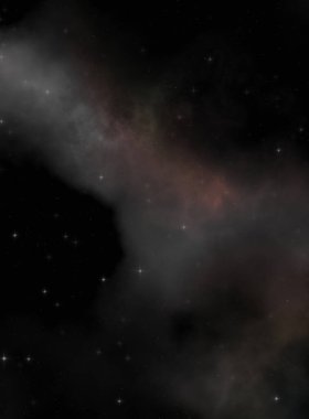 Galaksi uzayındaki yıldız alanı renkli nebula ile. Uzayın derinliklerinin bilim kurgu geçmişi. Ruhsal duvar kağıdı.