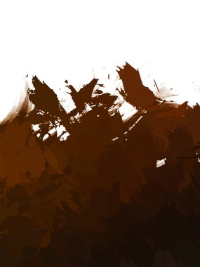 Taranmış Boyalı Soyut Arkaplan. Vahşi kaotik fırça darbeleri. Boya darbeleri. 2D İllüstrasyon. Fırça darbeli resim. 