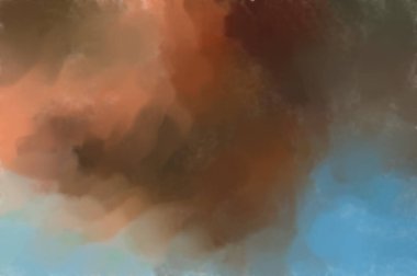 Suluboya fırça darbeleri. Modern sanat. Soyut doku. 2D çizim. Yüzeyde etkileyici el yapımı suluboya. Renkli bir fon. Çok renkli arkaplan. Çağdaş duvar sanatı. 