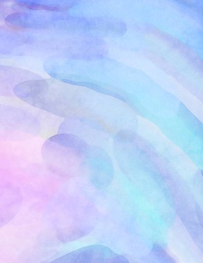 Alkol mürekkebini andıran rahatlatıcı fırça darbelerinin modern resmi. Poster, duvar sanatı, afiş, kart, kitap kapağı veya ambalaj için pastel renkli suluboya resim.