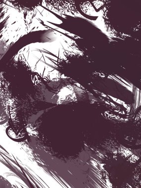 Renkli fırça darbelerinin soyut arkaplanı. fırçalanmış canlı duvar kağıdı. resmedilmiş sanat eseri. Eşsiz ve yaratıcı illüstrasyon.