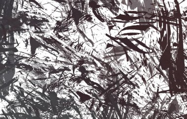 Sanatsal soyut arkaplan. Doku boyalı duvar kağıdı. Boya darbeleriyle yaratıcı bir illüstrasyon. Fırça desenli resim.