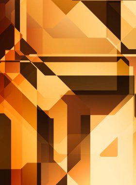 Renkli ve canlı geometrik şekiller katmanları var. Bir teknoloji planının dijital illüstrasyonu. Gelecekçi tasarım şablonu.