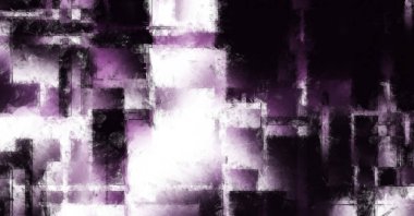 Modern sanat. Renkli çağdaş sanat eserleri. Renkli boya darbeleri. Soyut arkaplanda fırça darbeleri. Fırça boyası. Eşsiz duvar sanatı.