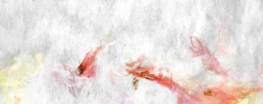 Soyut arkaplanda pürüzlü fırça darbeleri. Fırça boyası. Renkli boya darbeleri. Eşsiz duvar sanatı. Tuvaldeki modern sanat. Renkli çağdaş sanat eserleri. 