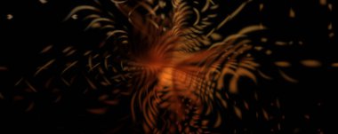 Işık parçacık izleri. Parlayan parçacıkları ve çizgileri olan ışık patlaması yıldızı. Güzel hareketli soyut ışın arkaplanı.