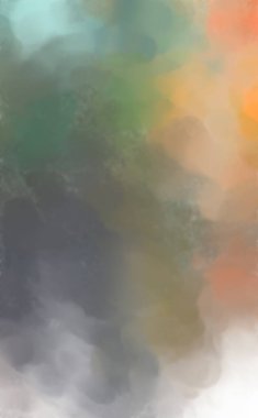 Soyut doku. Yüzeyde etkileyici el yapımı suluboya. Suluboya fırça darbeleri. Modern sanat. Çok renkli arkaplan. Çağdaş duvar sanatı. Renkli bir fon. 2d illüstrasyon.