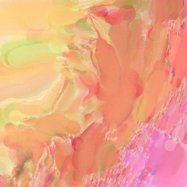 Çağdaş sanat. El işçiliğinin renkli dokusu. Modern resim. Yüzeyde suluboya vuruşlar. Sanatsal arkaplan resmi. Tablo üzerinde soyut resim. Fırça darbeleri. 