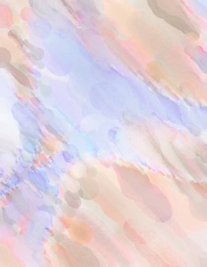 Poster, duvar sanatı, afiş, kart, kitap kapağı veya ambalaj için pastel renkli suluboya resim. Alkol mürekkebini andıran rahatlatıcı fırça darbelerinin modern resmi.