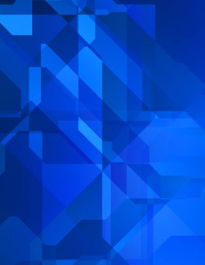 Renkli ve canlı geometrik şekiller katmanları var. Bir teknoloji planının dijital illüstrasyonu. Gelecekçi tasarım şablonu.