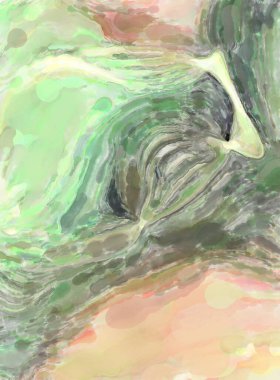 Modern fırça darbeleri. Pastel renklerde suluboya resim. Poster, duvar sanatı, afiş, kart, kitap kapağı veya ambalaj için sakinleştirici kompozisyonun yumuşak renkli çizimi. 