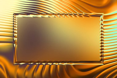 Soyut çerçeveli arkaplan. Renkli, canlı, dalgalı bir duvar kağıdı. Merkezi çerçeveli yaratıcı grafik 2d çizim. Dinamik şekilli modaya uygun sıvı örtüsü.