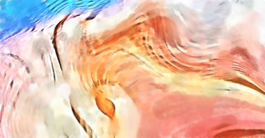 Modern sanat. Renkli çağdaş sanat eserleri. Renkli boya darbeleri. Soyut arkaplanda fırça darbeleri. fırça boyası.