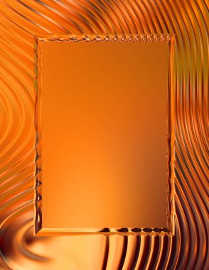 Soyut çerçeveli arkaplan. Renkli, canlı, dalgalı bir duvar kağıdı. Merkezi çerçeveli yaratıcı grafik 2d çizim. Dinamik şekilli modaya uygun sıvı örtüsü.