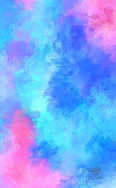 Sanatsal soyut arkaplan. Doku boyalı duvar kağıdı. Boya darbeleriyle yaratıcı bir illüstrasyon. Fırça desenli resim.